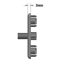 60-020-0 MODULAR SOLUTIONS POLYAMIDE END CAP<br>45MM X 90MM, GRAY